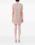 Valentino Short Dress in Embroidered Ribbon Tweed