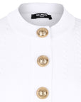 Balmain Ribbed buttoned top