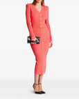 Balmain Long-sleeved twisted knit cardigan