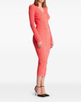 Balmain Long-sleeved twisted knit cardigan
