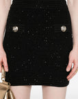 Balmain Tweed Mini Skirt