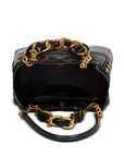 Balmain 1945 Soft PB-monogrammed crinkled small leather tote bag