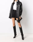 Balmain B-Buzz 23 leather shoulder bag