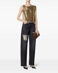 Versace Metal Mesh Regular-Fit Jeans