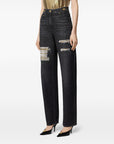 Versace Metal Mesh Regular-Fit Jeans