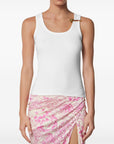 Versace Safety Pin Ribbed Tank Top