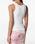 Versace Safety Pin Ribbed Tank Top
