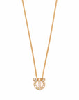 Ferragamo Gancini necklace with strass