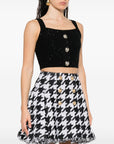 Balmain Black Sleeveless Tops