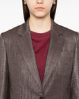 Brunello Cucinelli Metallic single-breasted blazer