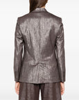 Brunello Cucinelli Metallic single-breasted blazer