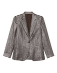 Brunello Cucinelli Metallic single-breasted blazer