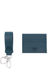 Emporio Armani card holder in ASV regenerated saffiano leather