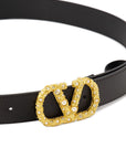 Valentino Garavani crystal embellishment VLogo Signature leather belt