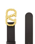 Valentino Garavani crystal embellishment VLogo Signature leather belt