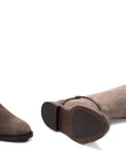 Brunello Cucinelli Suede buckled boots