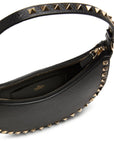 Valentino Garavani Mini Rockstud Hobo Bag in Grainy Calfskin