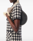 Valentino Garavani Mini Rockstud Hobo Bag in Grainy Calfskin