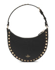 Valentino Garavani Mini Rockstud Hobo Bag in Grainy Calfskin