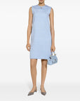 Dolce & Gabbana Sleeveless raschel tweed dress with DG logo