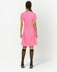 Dolce & Gabbana Rachel tweed calf-length dress with DG logo