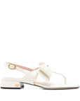 Valentino Garavani Bow-embellished slingback sandals