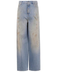Golden Goose Jeans Clear Blue