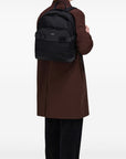 Ferragamo Men's Black Twins Nylon Backpack