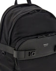 Ferragamo Men's Black Twins Nylon Backpack