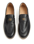 Valentino Garavani Vlogo Signature Calfskin Moccasin
