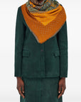 Ferragamo Madras print cashmere stole