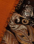 Ferragamo Madras print cashmere stole