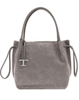 Tod's Drawstring Suede Tote Bag