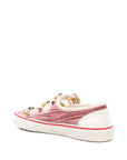 Valentino Garavani Jewel-embellished buckle sneakers