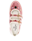 Valentino Garavani Jewel-embellished buckle sneakers
