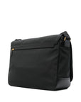 Tom Ford leather-trimmed nylon messenger bag