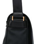 Tom Ford leather-trimmed nylon messenger bag