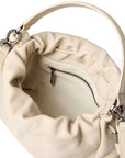 Brunello Cucinelli Mellow small bucket bag in soft leather with monili