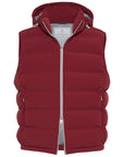 Brunello Cucinelli Bonded taffeta down vest with heat-bonded seams and detachable hood