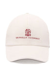 Brunello Cucinelli Baseball hat in comfortable cotton and cashmere corduroy with embroidered logo