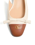 Valentino Garavani Du Roi leather ballet flats