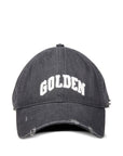 Golden Goose cotton baseball cap with a lived-in finish