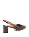 Tod's Barretta 40 leather slingback pumps