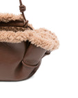 Hereu Leather shearling tote bag