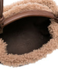 Hereu Leather shearling tote bag