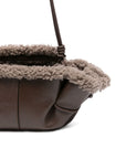 Hereu Leather shearling tote bag