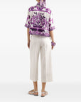 Dolce & Gabbana Silk shirt with maiolica print