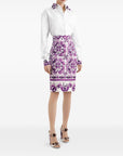 Dolce & Gabbana Cotton shirt with maiolica print