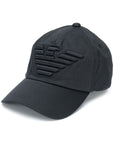 Emporio Armani Baseball cap with embroidered oversized eagle