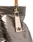 La Milanesa Bamboo-handle quilted tote bag